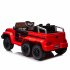 US 24V Kids Ride On Car With Remote Control 6 wheel 4WD Battery Powered Ride On Vehicles With Music Lights For Birthday Christmas Gifts Red
