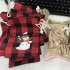 US 24pcs Christmas Plaid Bag Drawstring Cotton Gift Bag  6 Patterns 24pcs In Total 4pcs For Each Pattern   as shown