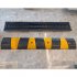 US 2PCS Premium Rubber Speed Bump with 2 Channel 22046 Lbs Load Capacity Extra Long Cable Protector Ramp Yellow Black