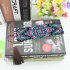 US 2Pcs 5D DIY Leather Bookmark Tassel Book Marks Special Shaped Diamond Embroidery Craft SQ15