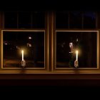 US 2Pcs Solar Power Romantic Candle Light Wall Lamp for Outdoor Wall Window Fence Decor