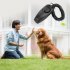 US 2in1 Dog Pet Puppy Cat Training Clicker Whistle Click Trainer Obedience Black black