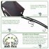US 2pcs 5 Layers Semicircle Iron Flower Stand Plant Stand for Garden Balcony Patio Lawn Home Decoration