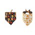 US 2pcs Cotton Triangle  Scarf Saliva Towel Dog Decoration Accessories Pet Supplies style2 style shown in picture 2Pcs bag 