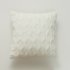US 2pcs Plush  Pillowcase Embroidered Geometric Rhombus Block Plush Sofa Cover Coffee color 45 45cm