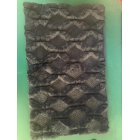 US FASYOU 2pcs Plush  Pillowcase Embroidered Geometric Rhombus Block Plush Sofa Cover Dark blue 30*50cm