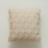 US 2pcs Plush  Pillowcase Embroidered Geometric Rhombus Block Plush Sofa Cover gray 30 50cm