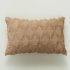 US 2pcs Plush  Pillowcase Embroidered Geometric Rhombus Block Plush Sofa Cover gray 30 50cm