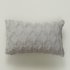 US 2pcs Plush  Pillowcase Embroidered Geometric Rhombus Block Plush Sofa Cover gray 30 50cm