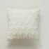 US 2pcs Plush  Pillowcase Embroidered Geometric Rhombus Block Plush Sofa Cover gray 30 50cm