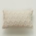 US 2pcs Plush  Pillowcase Embroidered Geometric Rhombus Block Plush Sofa Cover gray 30 50cm