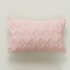 US 2pcs Plush  Pillowcase Embroidered Geometric Rhombus Block Plush Sofa Cover gray 30 50cm