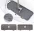 US 2pcs Silicone Faucet Mat Draining Drying Pad Countertop Protector For Bathroom Kitchen Marble color