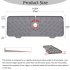 US 2pcs Silicone Faucet Mat Draining Drying Pad Countertop Protector For Bathroom Kitchen grey
