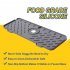 US 2pcs Silicone Faucet Mat Draining Drying Pad Countertop Protector For Bathroom Kitchen grey