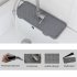 US 2pcs Silicone Faucet Mat Draining Drying Pad Countertop Protector For Bathroom Kitchen grey