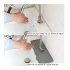 US 2pcs Silicone Faucet Mat Draining Drying Pad Countertop Protector For Bathroom Kitchen grey