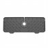 US 2pcs Silicone Faucet Mat Draining Drying Pad Countertop Protector For Bathroom Kitchen grey