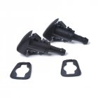 US 2pcs Windshield Spray Nozzle Washer 5113049AA fit for CHRYSLER JEEP DODGE RAM black A0732