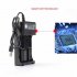 US 3 7V 18650 Charger Li ion Battery USB Independent Charging Portable 18350 16340 14500 Battery Charger Four slots