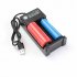 US 3 7V 18650 Charger Li ion Battery USB Independent Charging Portable 18350 16340 14500 Battery Charger Four slots