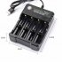 US 3 7V 18650 Charger Li ion Battery USB Independent Charging Portable 18350 16340 14500 Battery Charger Four slots
