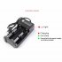 US 3 7V 18650 Charger Li ion Battery USB Independent Charging Portable 18350 16340 14500 Battery Charger Four slots