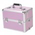 US 3 in 1 Cosmetic Case Trolley 4 wheel Multi layer Large capacity Case Makeup Storage Box Pink