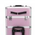US 3 in 1 Cosmetic Case Trolley 4 wheel Multi layer Large capacity Case Makeup Storage Box Pink