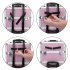 US 3 in 1 Cosmetic Case Trolley 4 wheel Multi layer Large capacity Case Makeup Storage Box Pink