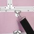 US 3 in 1 Cosmetic Case Trolley 4 wheel Multi layer Large capacity Case Makeup Storage Box Pink