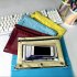 US 30pcs Pencil Bag With Transparent Window Large capacity For Storing School Supplies Writing Utensils  10 color Mixed   colorful