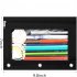 US 30pcs Pencil Bag With Transparent Window Large capacity For Storing School Supplies Writing Utensils  10 color Mixed   colorful