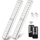 US GARVEE 32 LED Under Closet Light Cabinet Lighting Wireless Rechargeable Magnetic Closet Light Bar