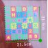 US 36 Pieces Child Cartoon Letters Numbers Foam Play Puzzle Mat Floor Carpet Rug for Baby Kids Home Decoration Photo Color