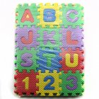 US 36 Pieces Child Cartoon Letters Numbers Foam Play Puzzle Mat Floor Carpet Rug for Baby Kids Home Decoration Photo Color