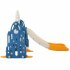 US 4 In 1 Toddler Slide Swing Set Freestanding Slide Climber Playset With Basketball Hoop Indoor Outdoor Playground Equipment For Kids Gifts Pink White