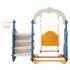 US 4 In 1 Toddler Slide Swing Set Freestanding Slide Climber Playset With Basketball Hoop Indoor Outdoor Playground Equipment For Kids Gifts Pink White