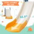 US 4 In 1 Toddler Slide Swing Set Freestanding Slide Climber Playset With Basketball Hoop Indoor Outdoor Playground Equipment For Kids Gifts Pink White