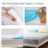 US 4 Inch Memory Foam Mattress Topper Dual Layer Mattress Topper   Twin Extra Long
