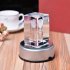 US 4 LED Luminous Base Light Colorful Round Stand Base for Cocktail Crystal Glass Transparent Objects Display Colorful Gradient