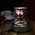 US 4 LED Luminous Base Light Colorful Round Stand Base for Cocktail Crystal Glass Transparent Objects Display Colorful Gradient
