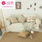US WHIZMAX 4pcs Throw Pillow Cover Plaid Pattern Sofa Cushion Pillowcase without Core 45x45cm Coffee