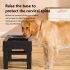 US 4 Sizes Bowl Stand Feeder Adjustable Heights Stainless Steel Food Water Bowls For Large Medium Small Cats Dog slow food bowl  gray