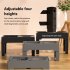 US 4 Sizes Bowl Stand Feeder Adjustable Heights Stainless Steel Food Water Bowls For Large Medium Small Cats Dog slow food bowl  gray