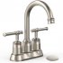 US 4 inch Classical Bathroom Faucets for Sink 2 Holes 3 Holes Brushed Nickel