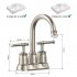 US 4 inch Classical Bathroom Faucets for Sink 2 Holes 3 Holes Brushed Nickel