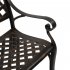 US 40 5 inch Outdoor Cast Aluminum Bench With Mesh Backrest Heavy Duty Rust Free For Front Porch Backyard Lawn Garden Pool Deck bench
