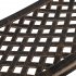 US 40 5 inch Outdoor Cast Aluminum Bench With Mesh Backrest Heavy Duty Rust Free For Front Porch Backyard Lawn Garden Pool Deck bench