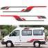 US 4pcs Vinyl Graphics Decals Stickers For Ford TRANSIT LWB Caravan Trailer Camper Van 372 48cm